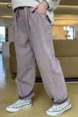  Mercer Soft Twill Barrel Leg Pant Mocha Mousse 